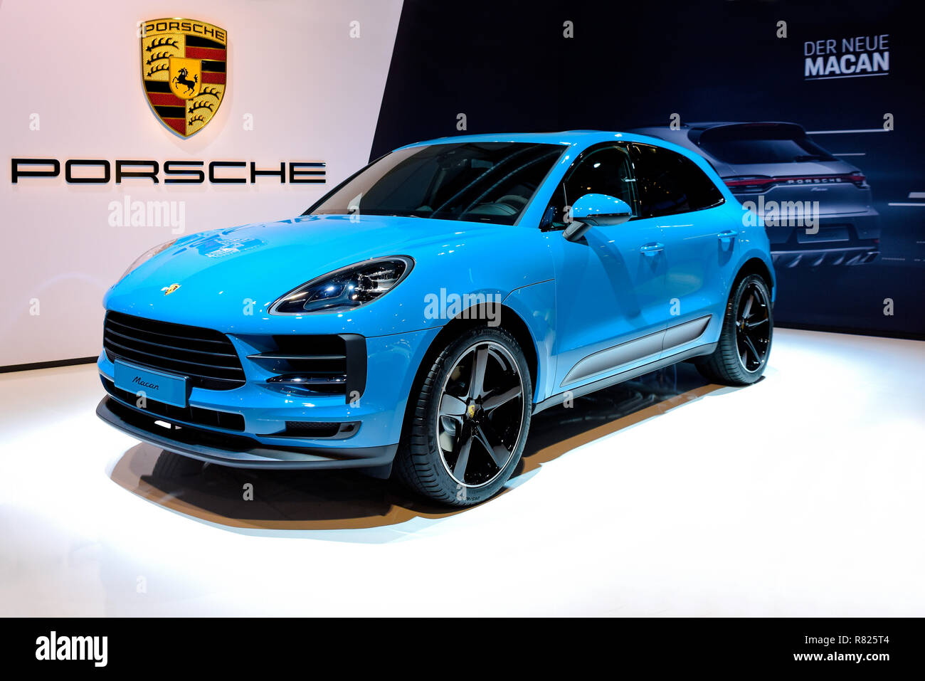 Porsche Macan, Motor Show, Zurich, Switzerland Stock Photo