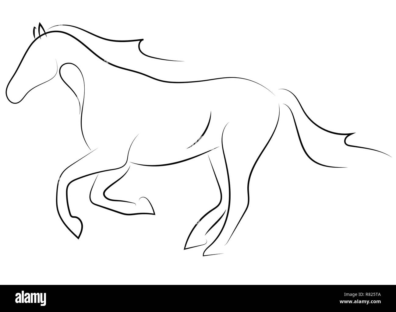 Horse sketch | Front Facing Running Horse | Pencil Drawing | how to draw  horse using pencil - YouTube