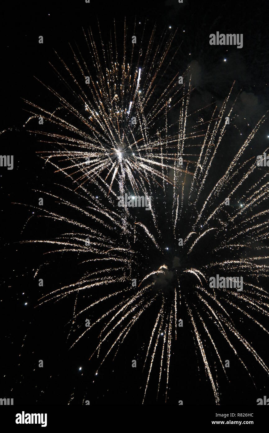 Fireworks display Stock Photo
