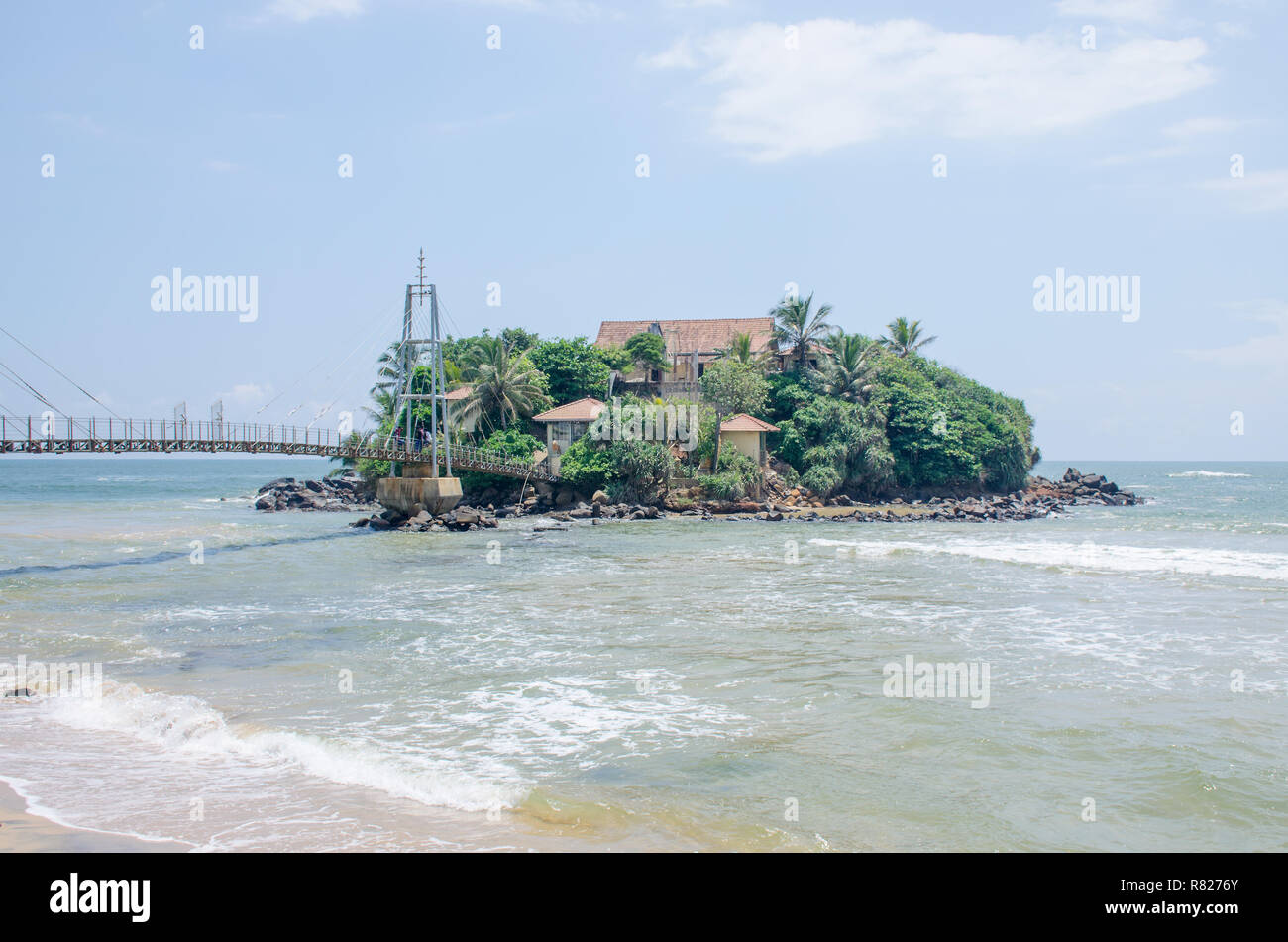 Tropical landscape the island to the Indian Ocean in Sri Lanka Stock ...