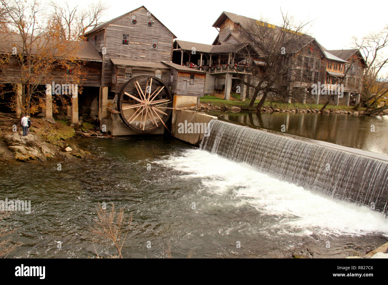 The Old Mill in Pigeon Forge, TN, USA Stock Photo