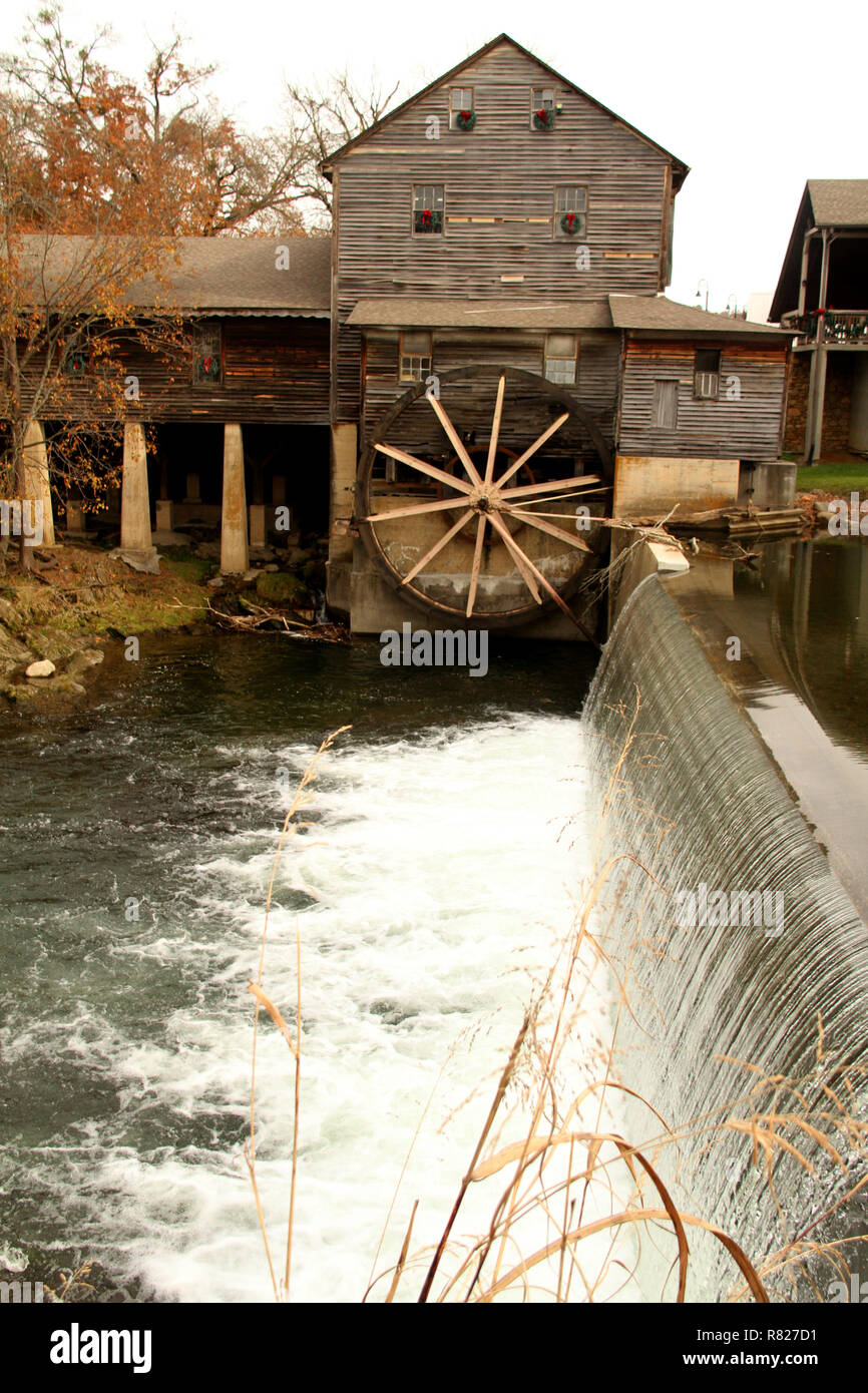 The Old Mill in Pigeon Forge, TN Stock Photo