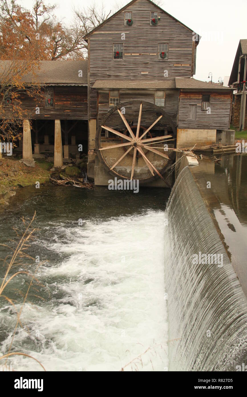 The Old Mill in Pigeon Forge, TN Stock Photo