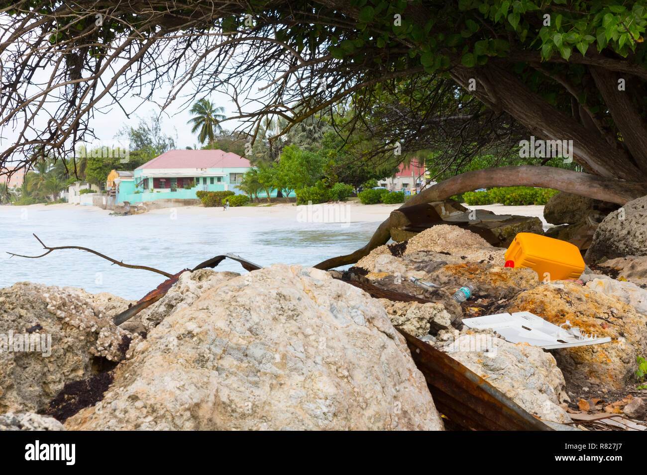 Trash beach caribbean hires stock photography and images Alamy