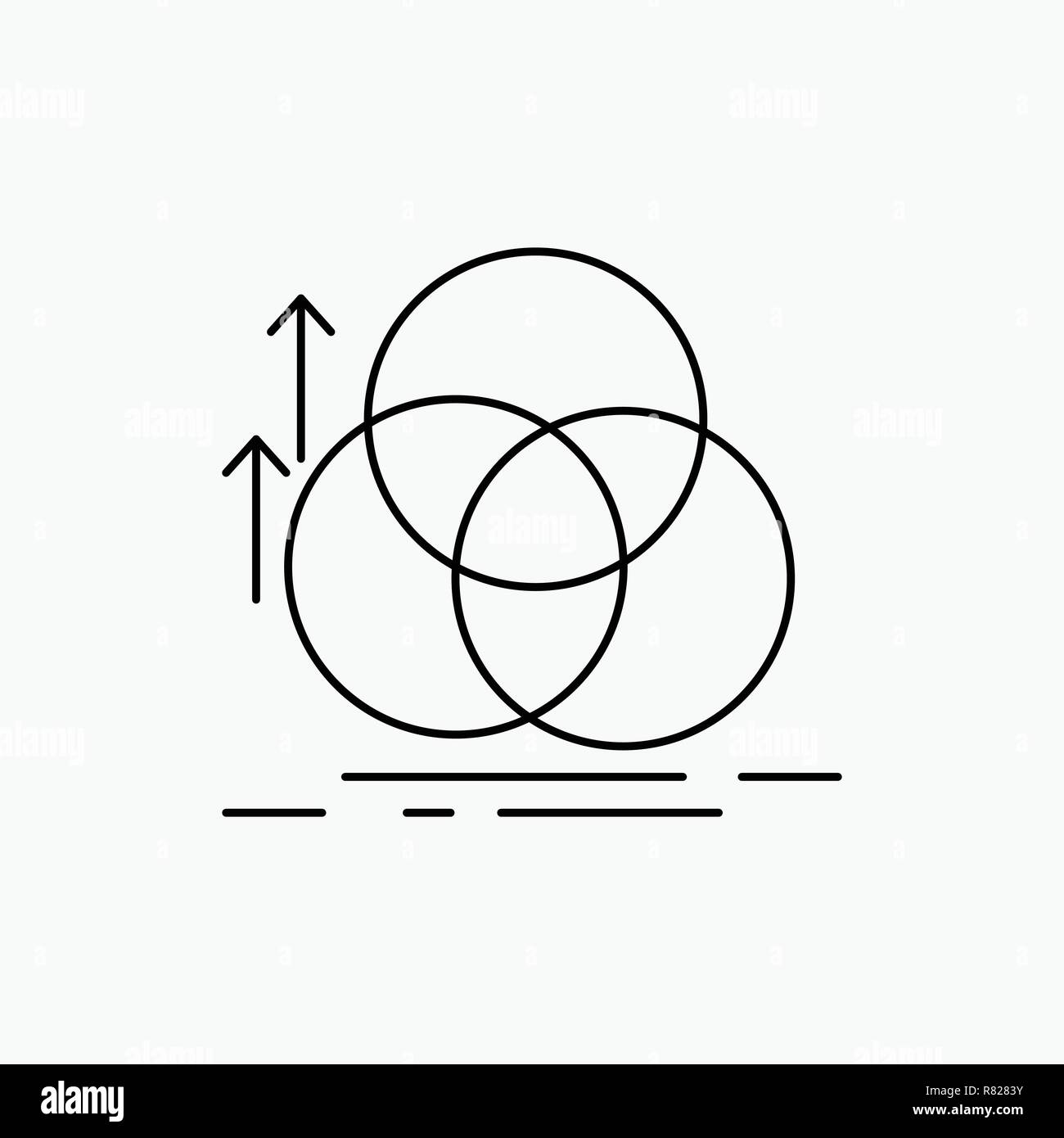 balance, circle, alignment, measurement, geometry Line Icon. Vector