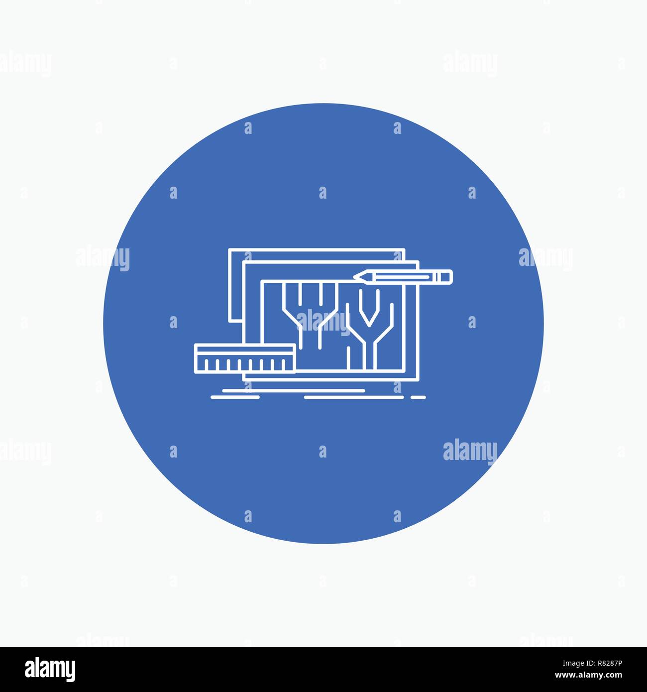 Electricity architecture mechanical drawing Stock Vector Images - Alamy