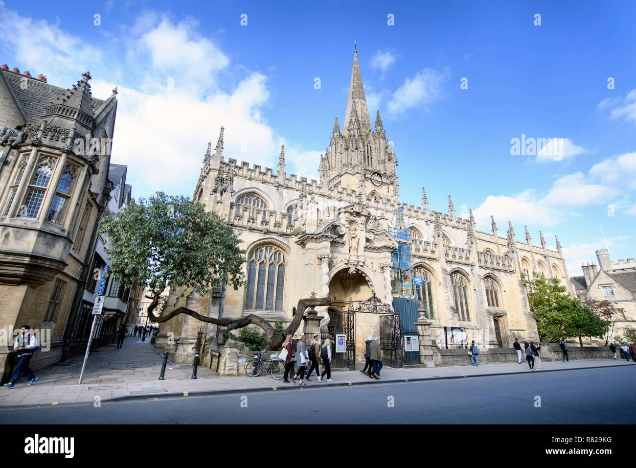 The University Church of St Mary the Virgin in Oxford, UK Stock Photo