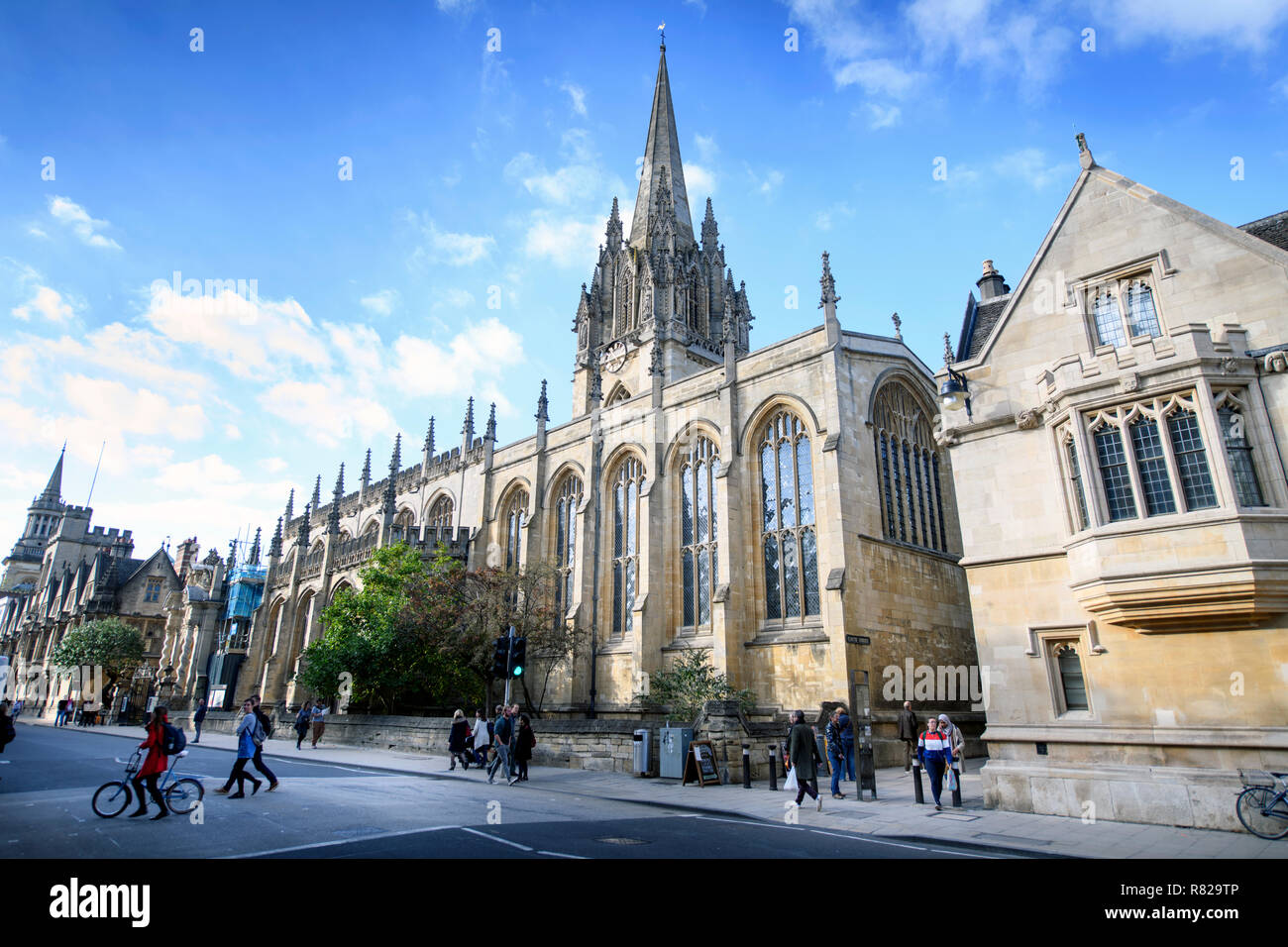 The University Church of St Mary the Virgin in Oxford, UK Stock Photo