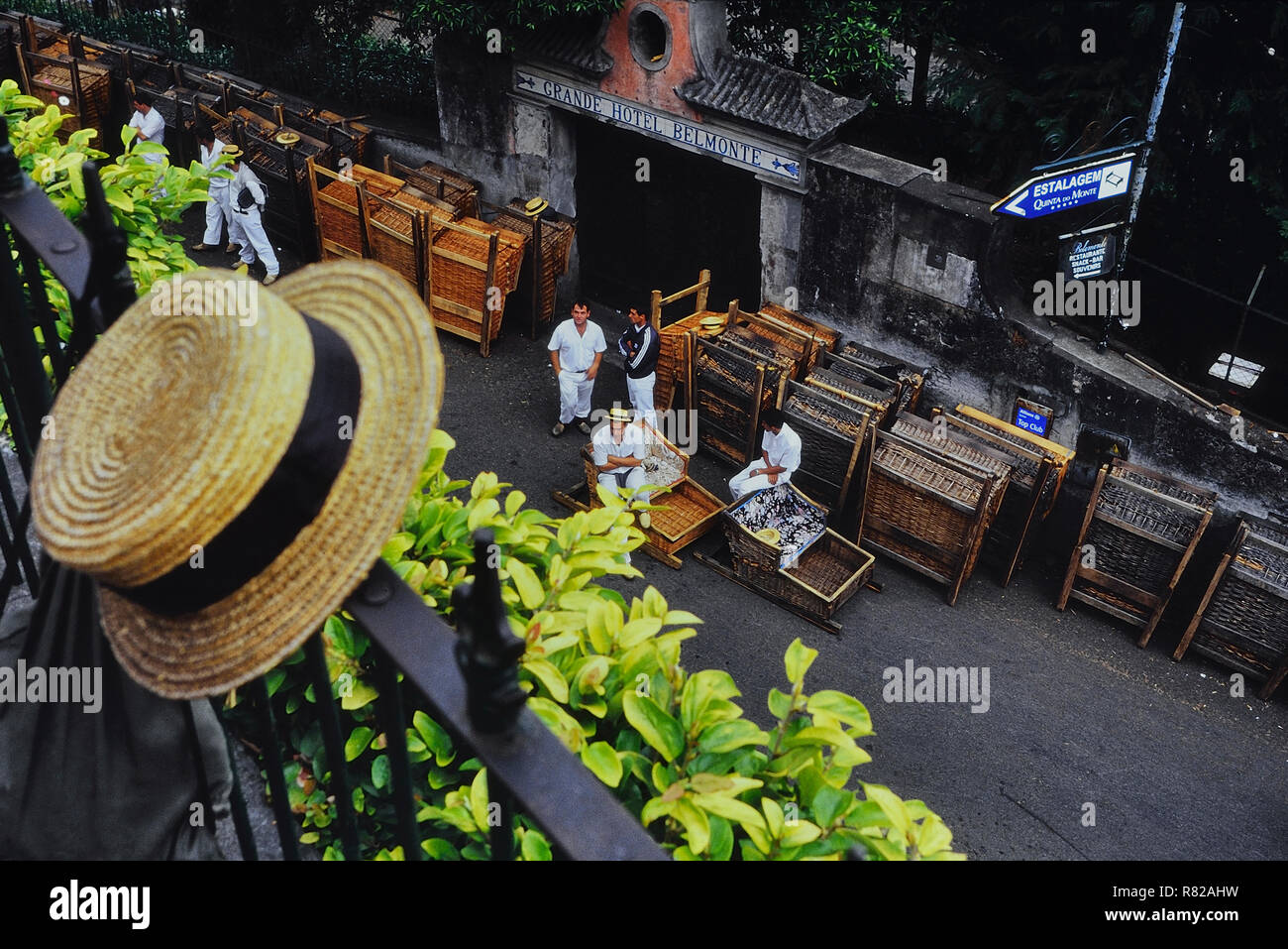 Monte Toboggan Rides, Funchal, Madeira, Portugal Stock Photo Alamy