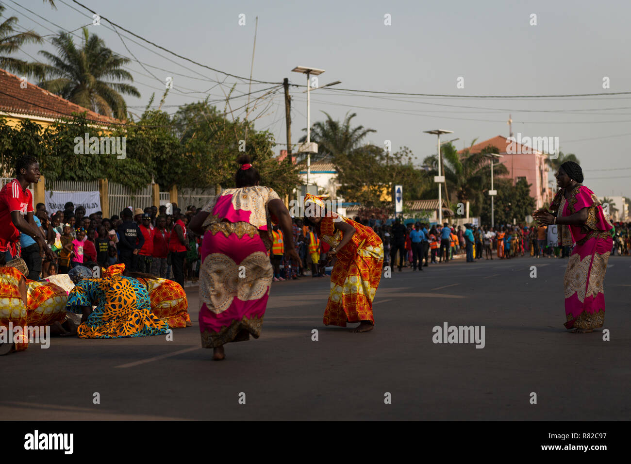 Bissau, Republic of Guinea-Bissau - February 12, 2018: Group of women