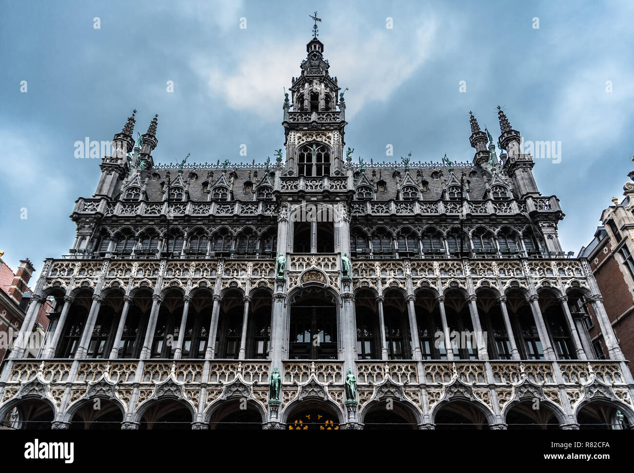 Facade of the Museum of the City of Brussels at Grande Place Stock Photo