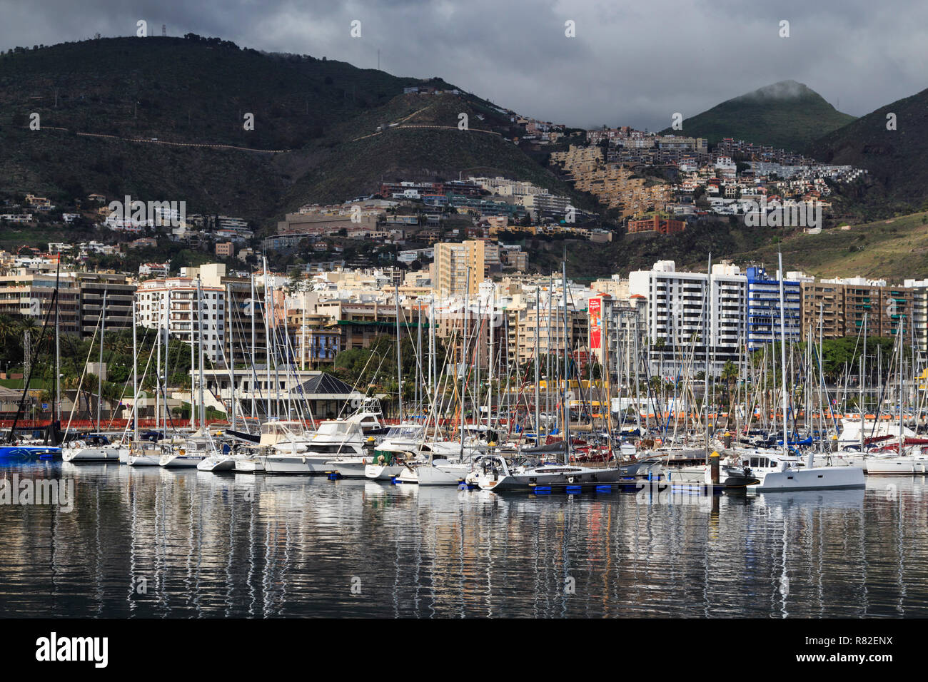 Port At Santa Cruz De Tenerife Tenerife Canary Island A Spanish Island Spain Off The Coast Of North West Africa Stock Photo Alamy