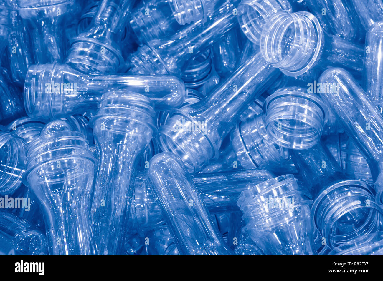 The raw material for plastic bottle blowing process .The sample of 