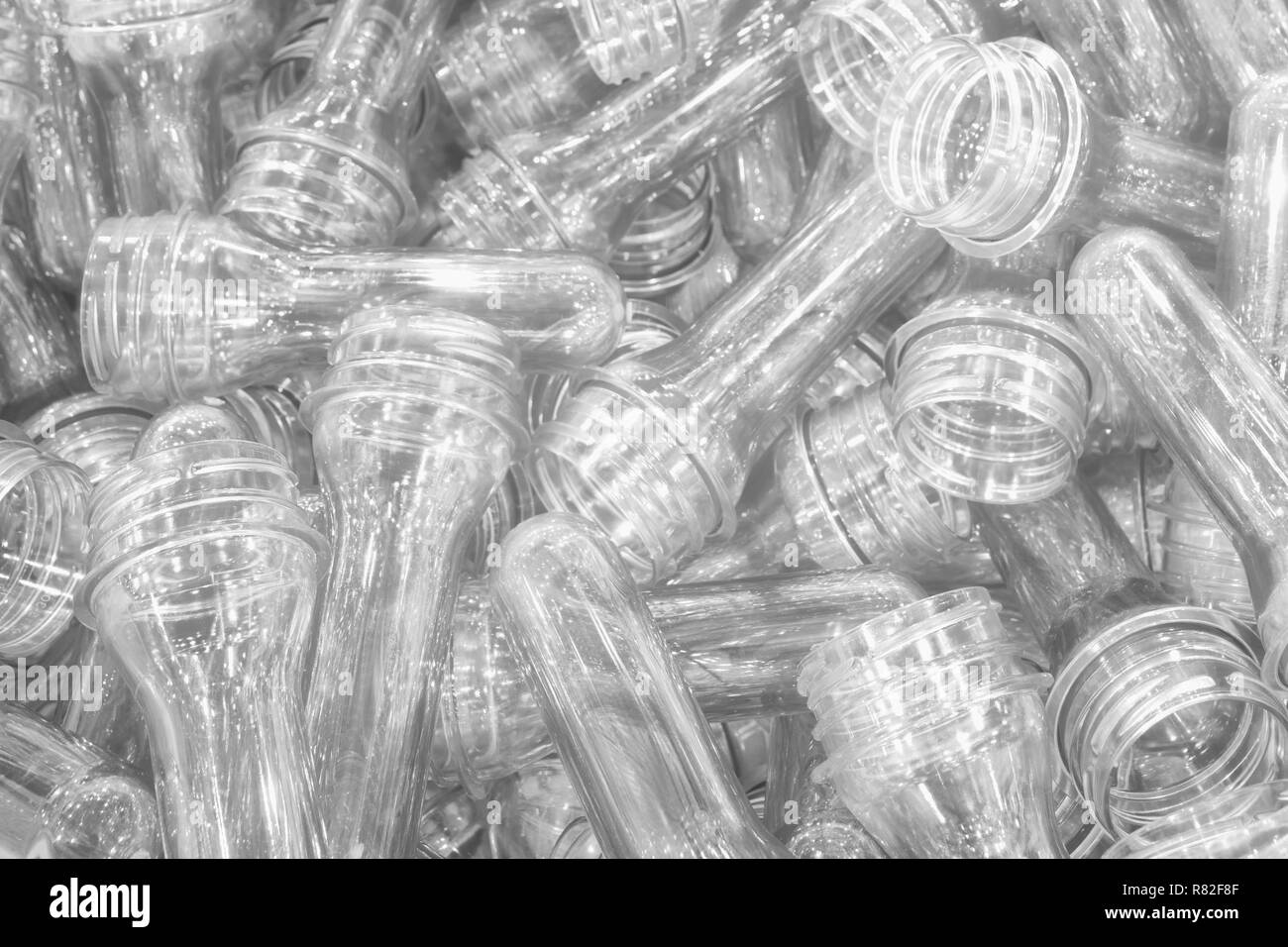 The raw material for plastic bottle blowing process .The sample of
