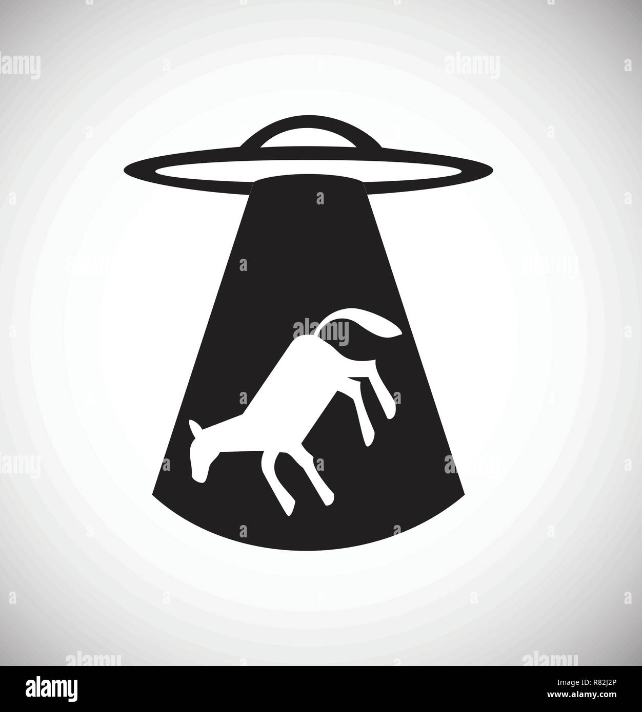 Ufo Alien icon on white background for graphic and web design, Modern ...