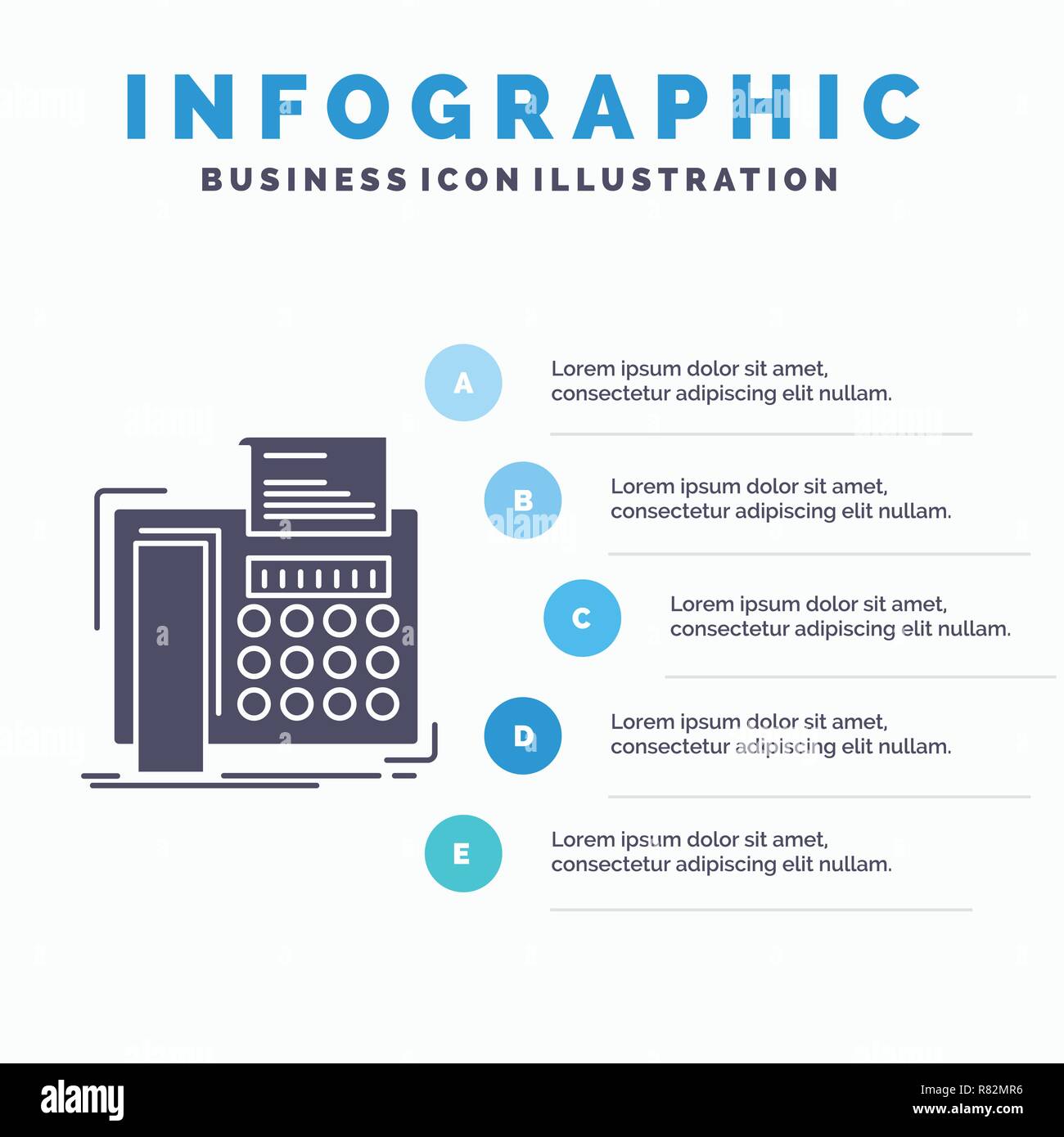 fax, message, telephone, telefax, communication Infographics Template for  Website and Presentation. GLyph Gray icon with Blue infographic style  vector Stock Vector Image & Art - Alamy