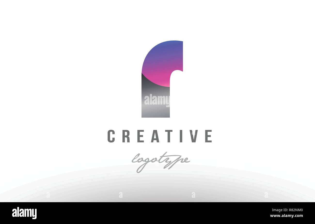 Design of alphabet letter r silver grey metal metallic gradient color ...