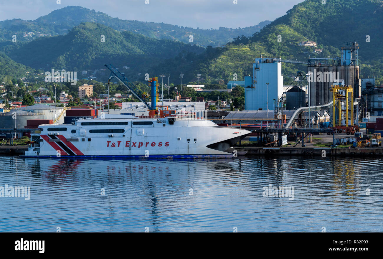 T & T Express Ferry at Port of Spain Trinidad & Tobago Stock Photo - Alamy