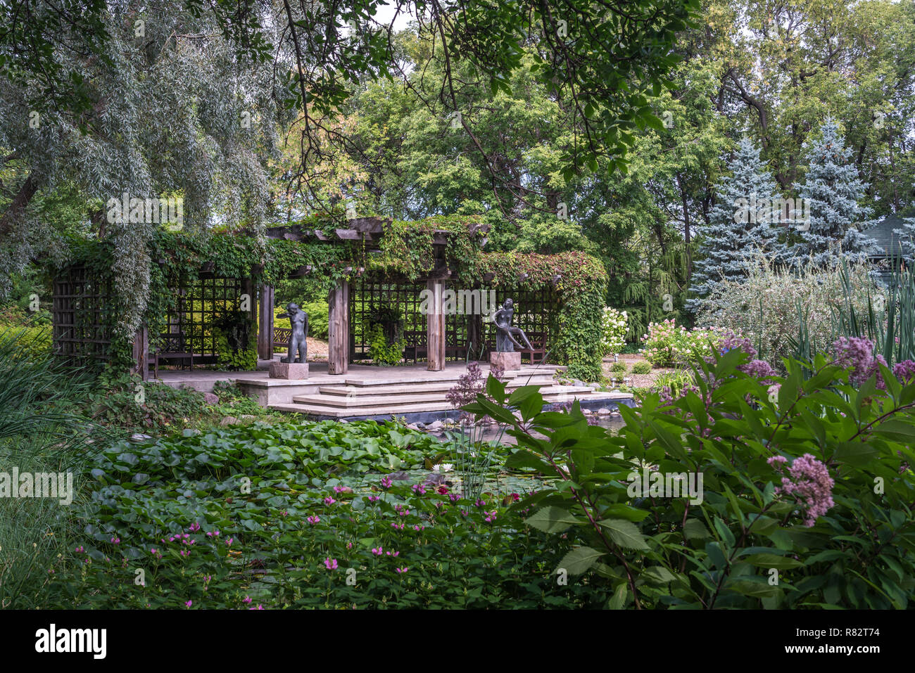 The Leo Mol Sculpture Gardens at the Assiniboine Park, Winnipeg, Manitoba, Canada. Stock Photo