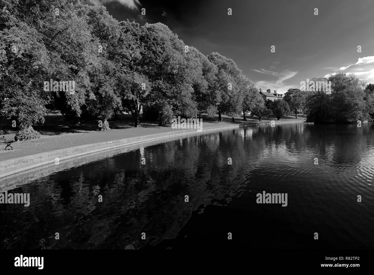 The Pavilion Gardens in the market town of Buxton, Peak District