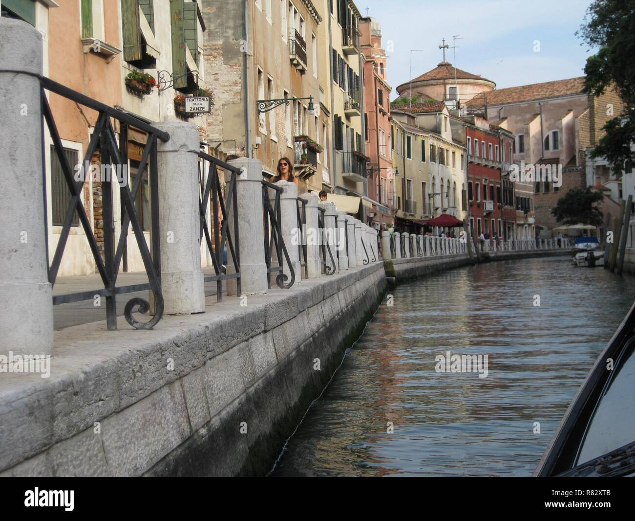 Wrought iron railing detail and stone pillars hi-res stock photography ...
