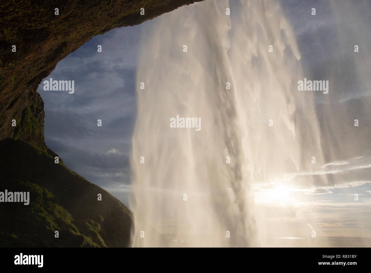 Seljalandsfoss Waterfall, Iceland Stock Photo
