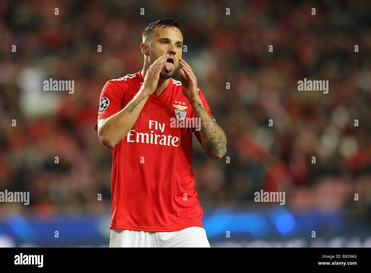 Haris Seferovic Of Sl Benfica In Action During The Uefa Champions League 2018 19 Football Match Between Sl Benfica Vs Aek Athens F C Final Score Sl Benfica 1 0 Aek Athens F C Stock Photo Alamy