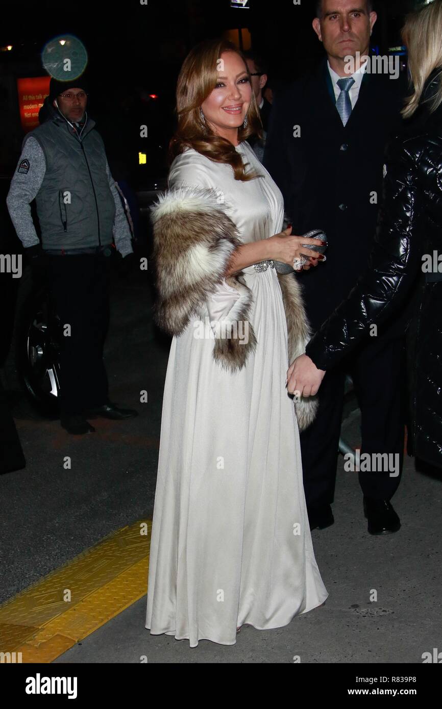 New York, NY, USA. 12th Dec, 2018. Leah Remini arrives at the “Second