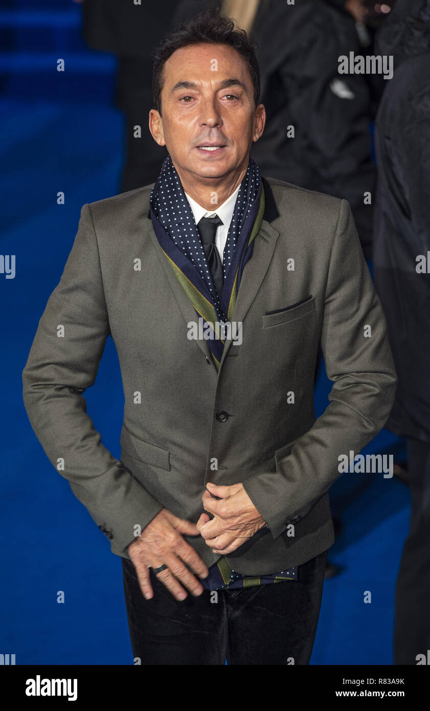 London, UK. 12th Dec, 2018. Bruno Tonioli attends the European Premiere of 'Mary Poppins Returns' at Royal Albert Hall. Credit: Gary Mitchell/SOPA Images/ZUMA Wire/Alamy Live News Stock Photo