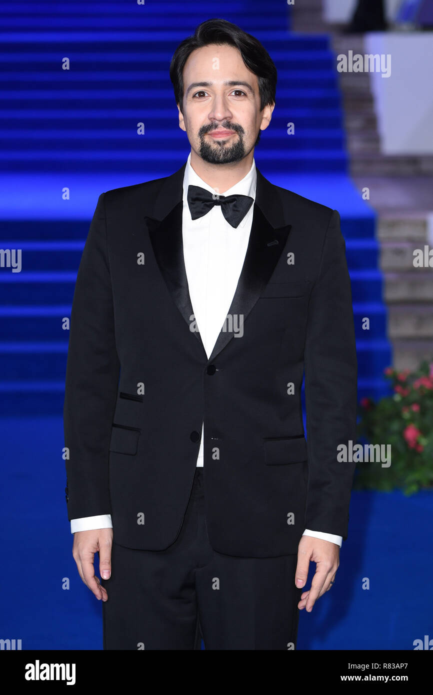 London, UK. December 12, 2018: Lin-Manuel Miranda at the UK premiere of 'Mary Poppins Returns' at the Royal Albert Hall, London. Picture: Steve Vas/Featureflash Credit: Paul Smith/Alamy Live News Stock Photo