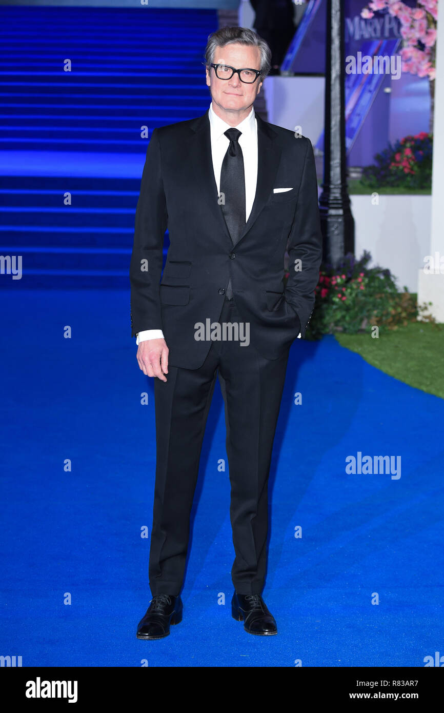 London, UK. December 12, 2018: Colin Firth at the UK premiere of 'Mary Poppins Returns' at the Royal Albert Hall, London. Picture: Steve Vas/Featureflash Credit: Paul Smith/Alamy Live News Stock Photo