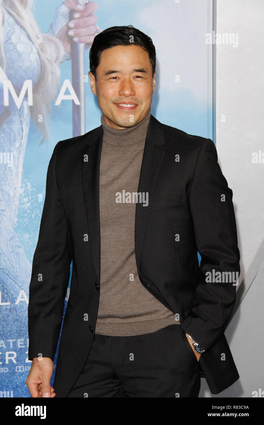 Los Angeles, USA. 12th Dec 2018. Randall Park at the Premiere of Warner Bros' 'Aquaman' held at the TCL Chinese Theatre in Hollywood, CA, December 12, 2018. Photo by Joseph Martinez / PictureLux Credit: PictureLux / The Hollywood Archive/Alamy Live News Stock Photo