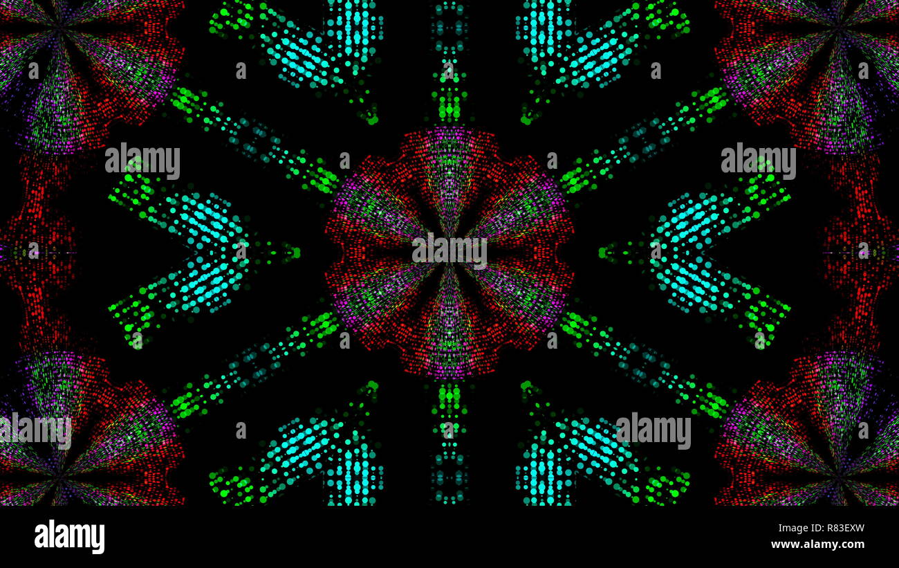 Abstract beautiful kaleidoscope background, 3d render computer ...