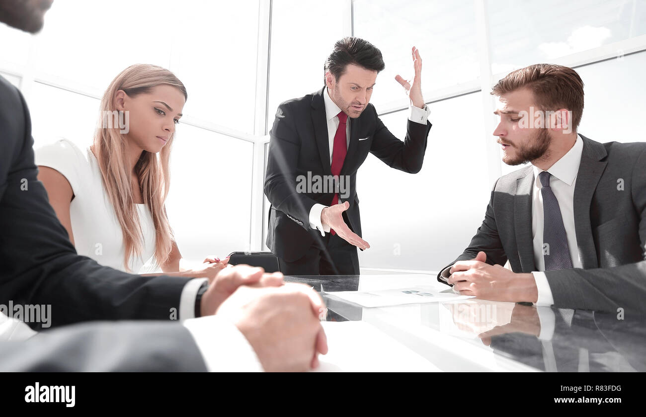 Businessman arguing coworker meeting hi-res stock photography and ...