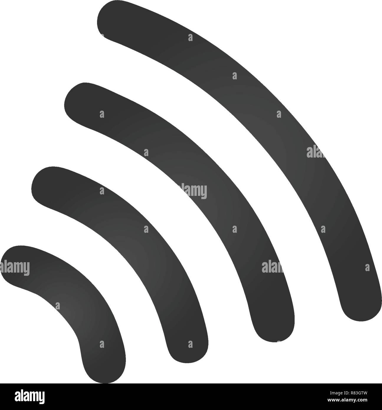 NFC Payment. Pos terminal confirms contactless payment from credit card