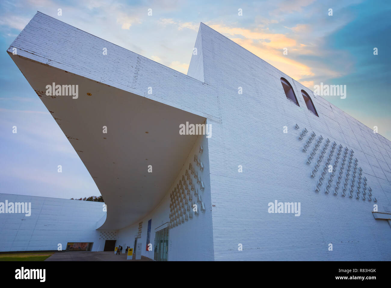 Tokyo, Japan - April 22 2018: The Aomori Museum of Art houses both temporary and permanent exhibits The museum's permanent collection includes three i Stock Photo