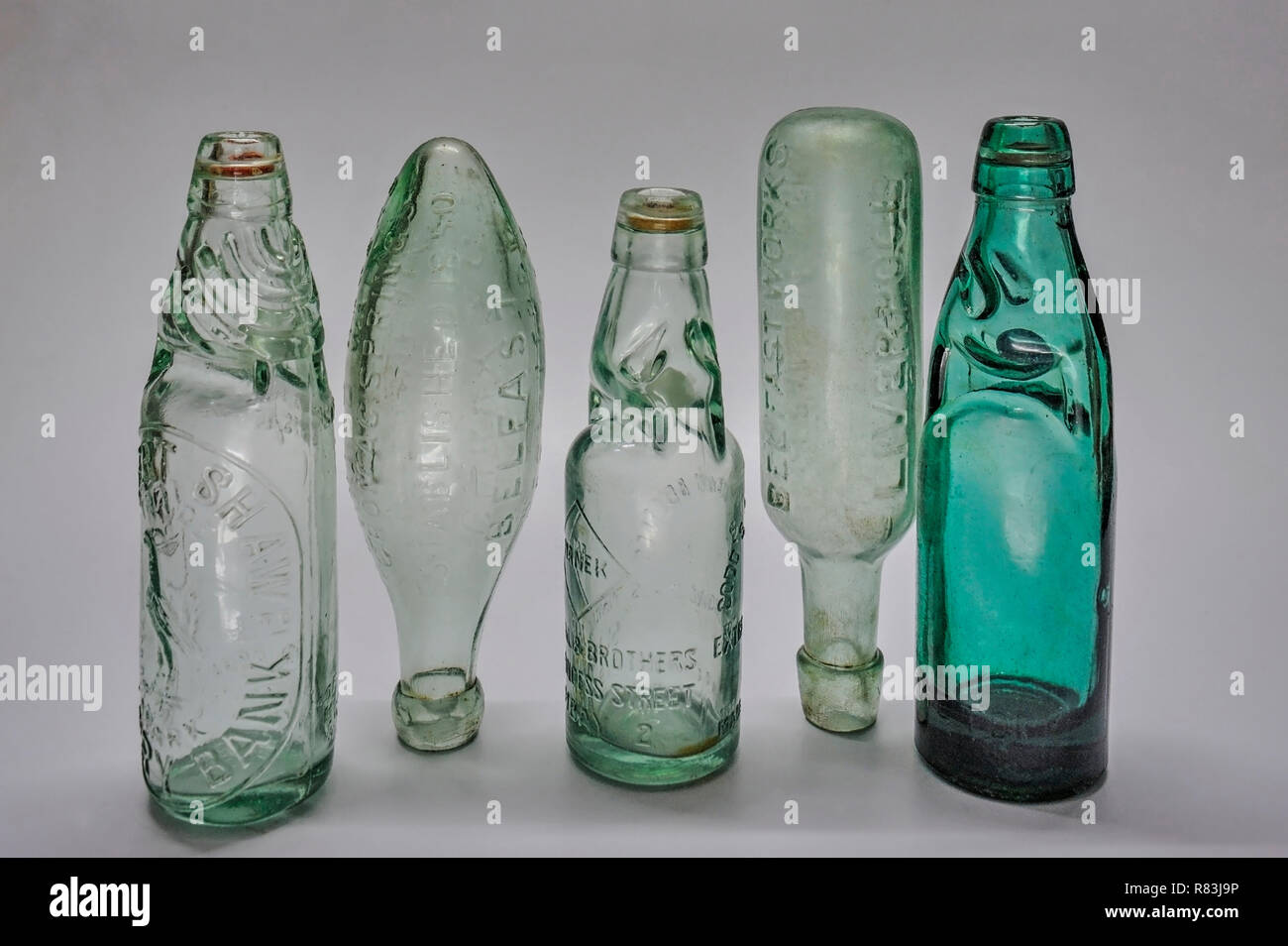 29-Apr-2011-Vintage Bottle-Antique Mineral and Soda Water Bottles Stock Photo