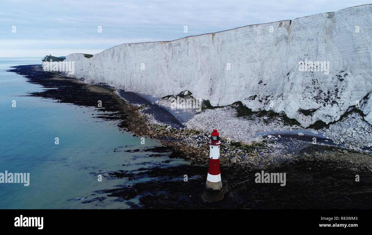 Beachy head lighthouse Stock Photo