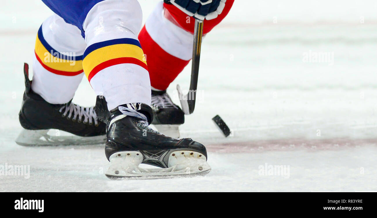 ice hockey player on the ice Stock Photo Alamy
