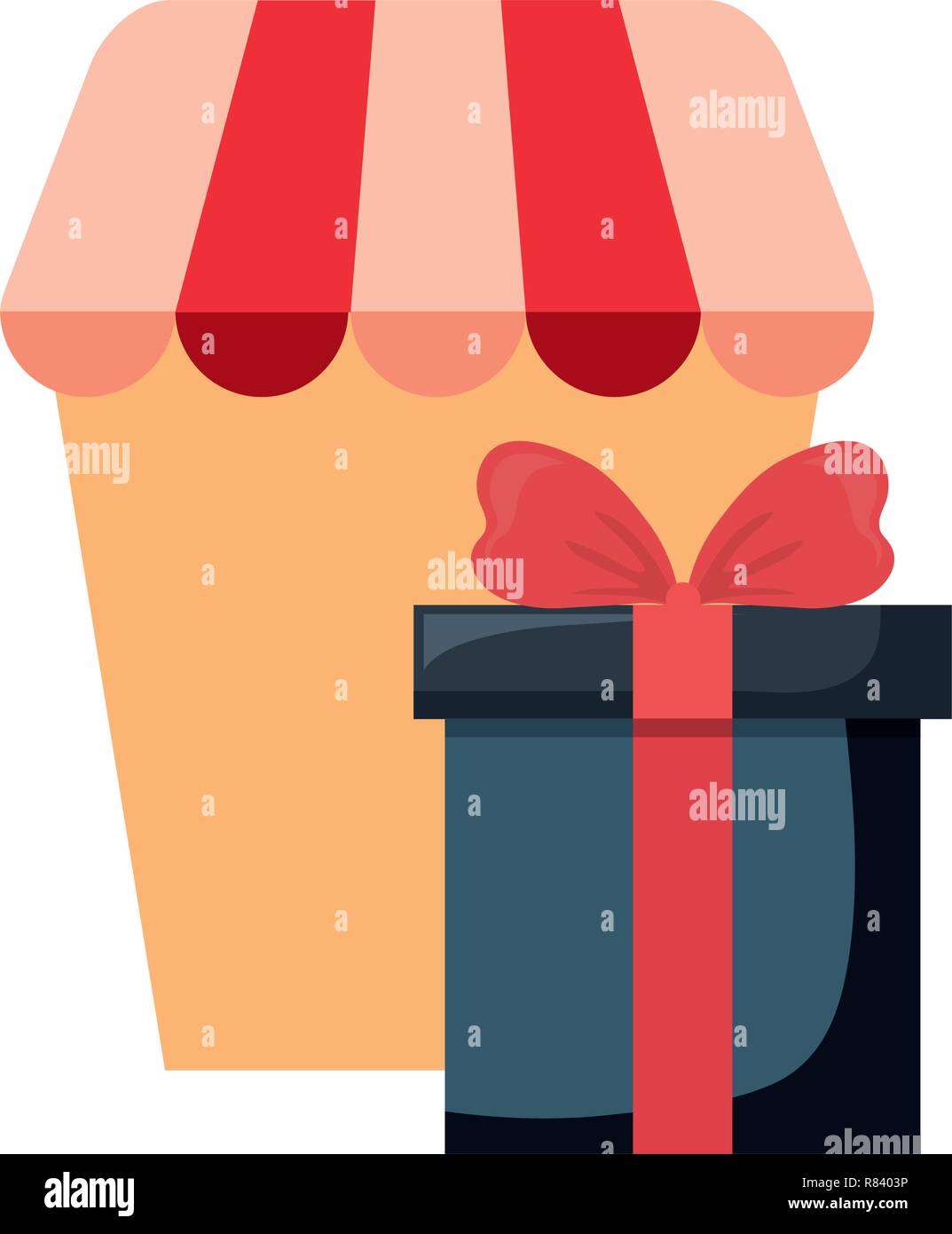 online shopping gift box market vector illustration Stock Vector Image ...