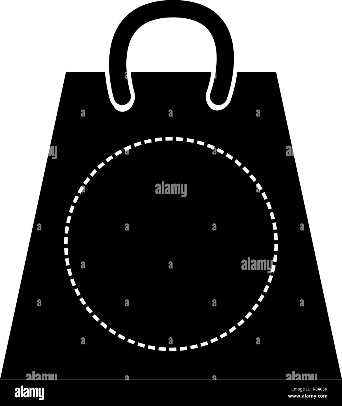 online shopping bag on white background vector illustration Stock ...
