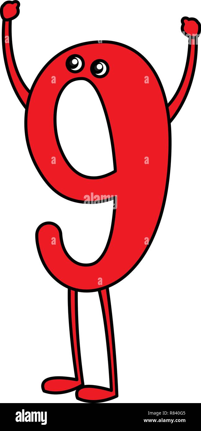 cartoon happy number nine over white background, vector illustration Stock Vector Image & Art - Alamy cartoon happy number nine over white background, vector illustration Stock Vector Image & Art - Alamy
