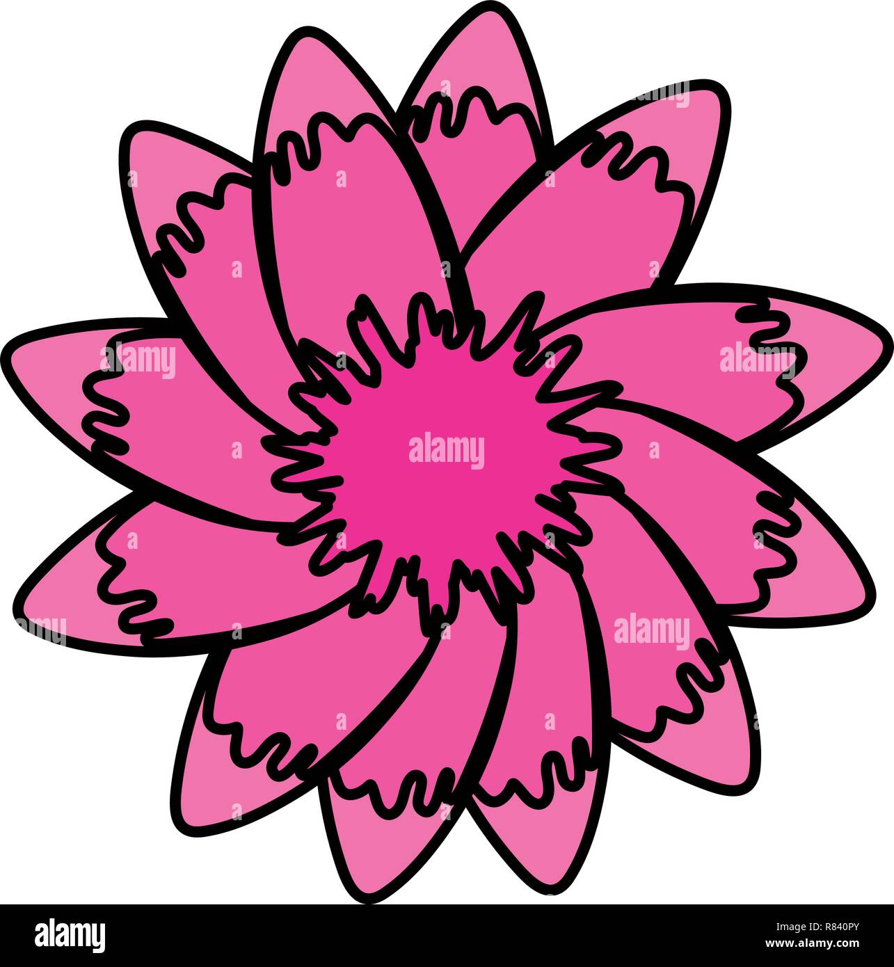 tropical flower icon over white background, vector illustration Stock ...