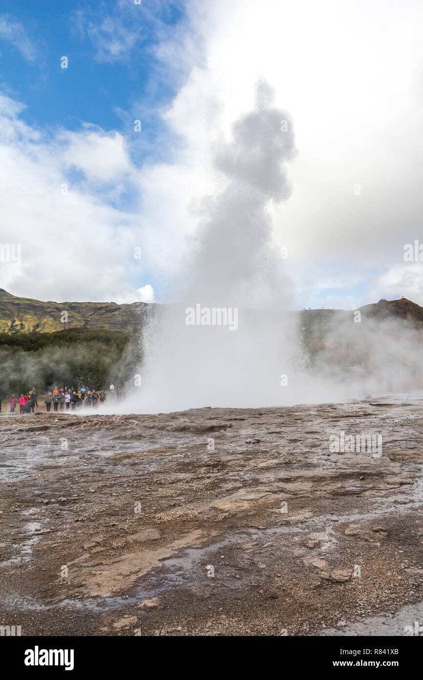 Strokkur hot spring erupts hi-res stock photography and images - Alamy