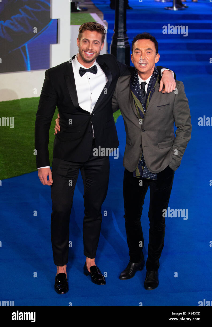 Bruno Tonioli and Matt Law at the Premiere of 'Mary Poppins Returns' at The Royal Albert hall in London Stock Photo