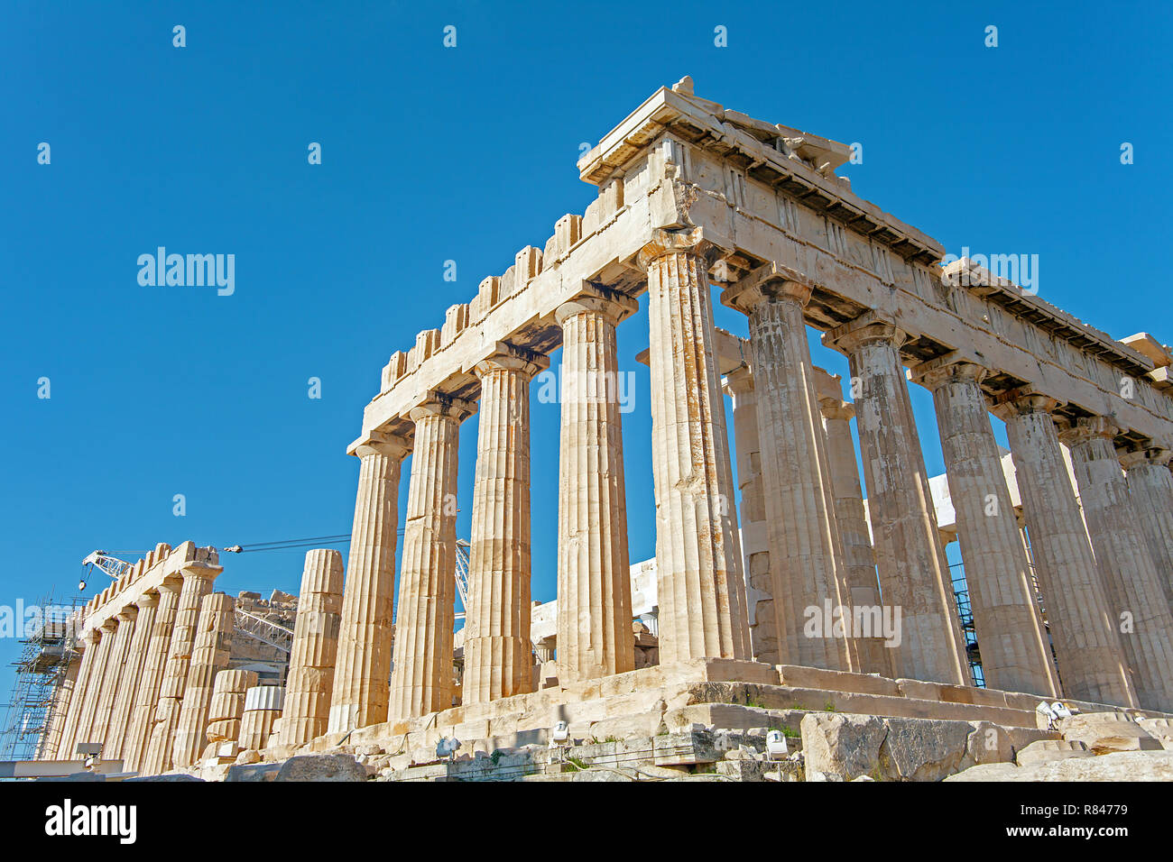 The Acropolis in Athens Greece Stock Photo