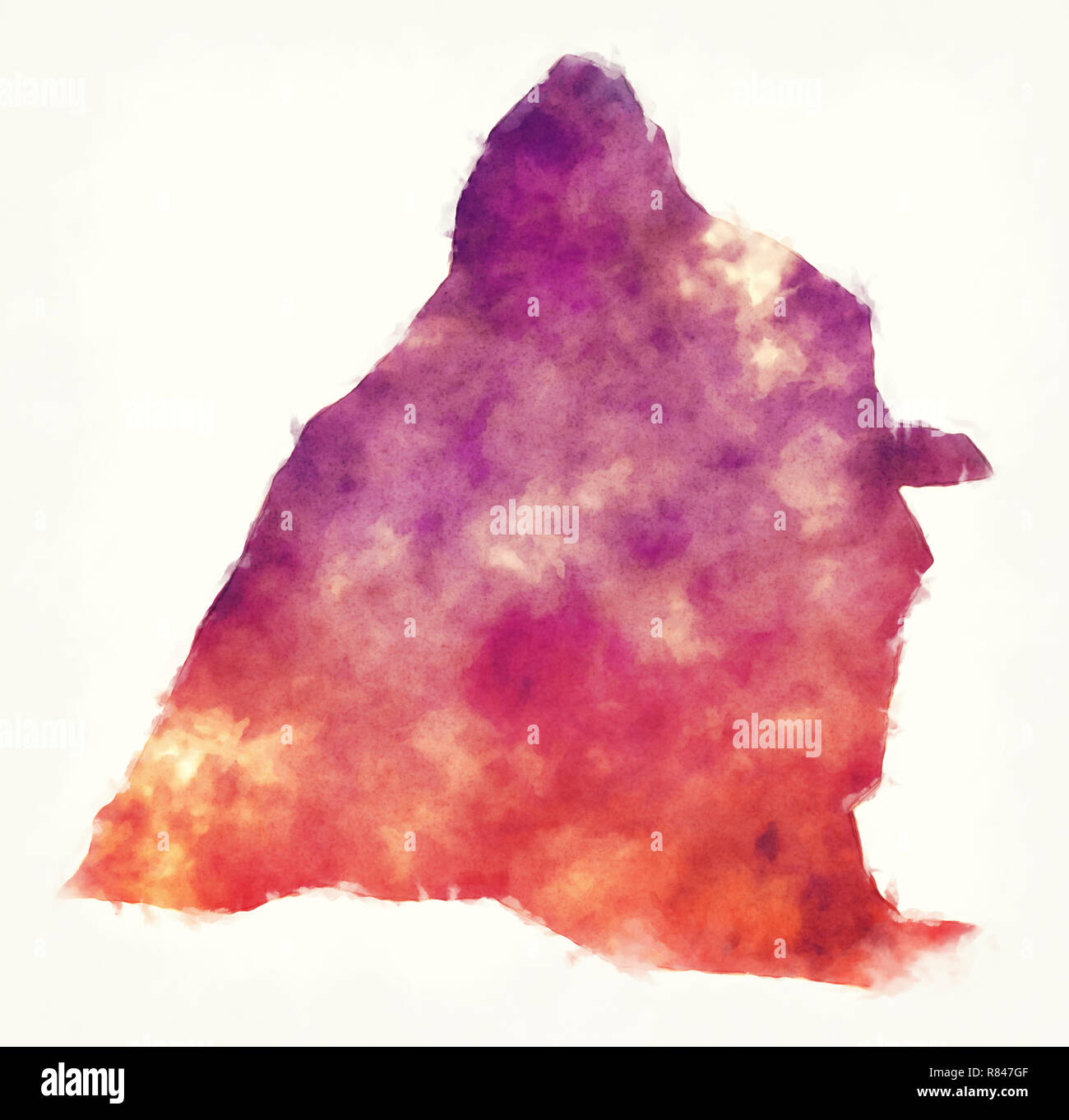 Changhua County Taiwan Map Changhua County Watercolor Map Of Taiwan In Front Of A White Background  Stock Photo - Alamy