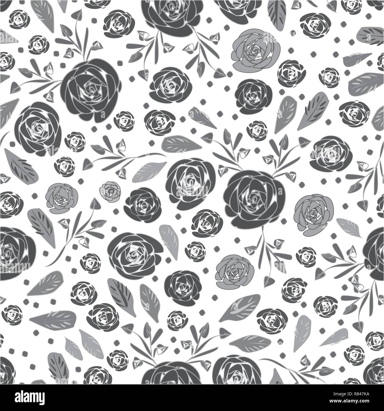 Monochromatic rose Stock Vector Images - Alamy