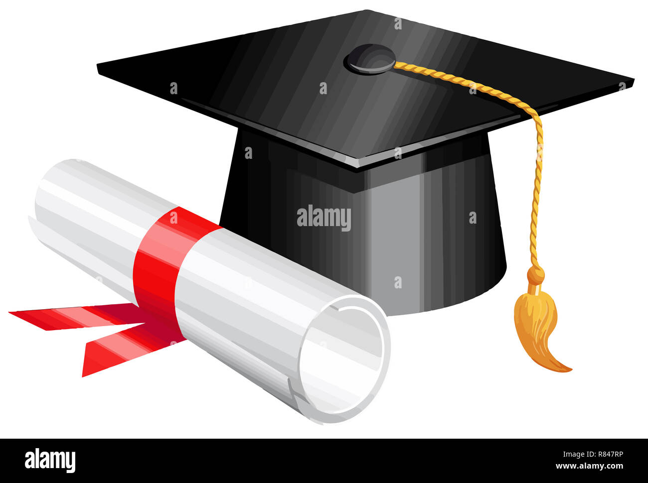 Graduation diploma Cut Out Stock Images & Pictures - Alamy