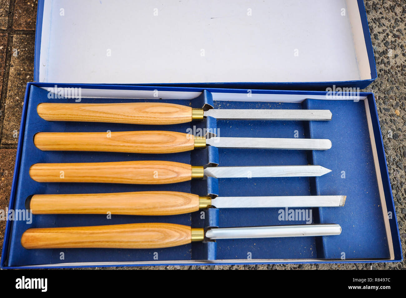 Wood turning tools hires stock photography and images Alamy